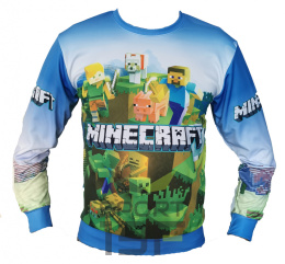 Bluza dresowa dla fana MINECRAFT M1/N nierozpinana