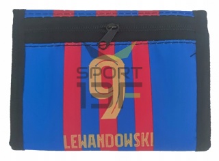 LEWANDOWSKI portfel dziecięcy portfelik rozkładany BARCELONA