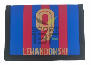 LEWANDOWSKI portfel dziecięcy portfelik rozkładany BARCELONA