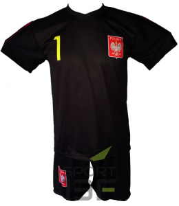 SZCZĘSNY komplet sportowy strój piłkarski POLSKA + GRATIS
