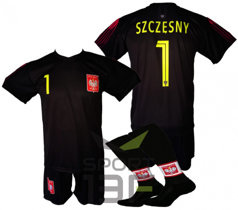 SZCZĘSNY komplet sportowy strój piłkarski POLSKA dla dzieci SZCZĘSNY komplet sportowy strój piłkarski POLSKA dla dzieci