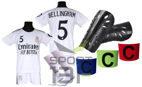BELLINGHAM komplet sportowy strój piłkarski MADRYT dla dzieci BELLINGHAM komplet sportowy strój piłkarski MADRYT dla dzieci