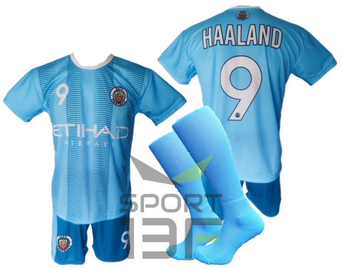 HAALAND komplet sportowy strój piłkarski Manchester City + GRATIS