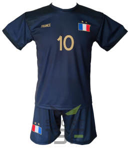 MBAPPE komplet sportowy strój piłkarski FRANCJA - MŚ logo + GRATIS
