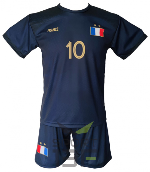 MBAPPE komplet sportowy strój piłkarski FRANCJA LOGO dla dzieci MBAPPE komplet sportowy strój piłkarski FRANCJA LOGO dla dzieci