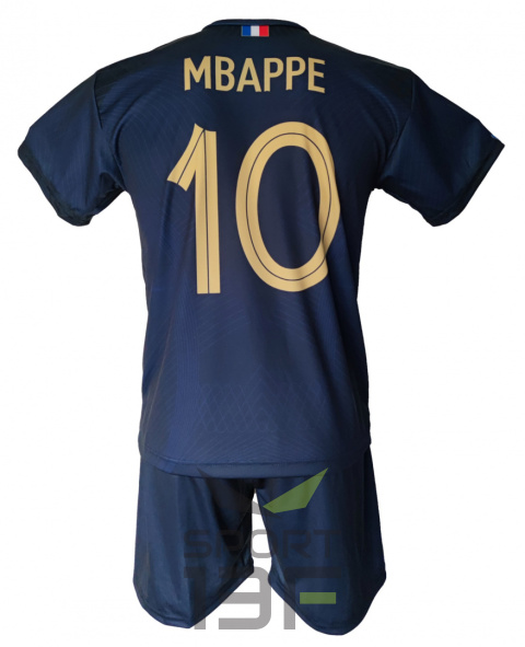 MBAPPE komplet sportowy strój piłkarski FRANCJA LOGO dla dzieci MBAPPE komplet sportowy strój piłkarski FRANCJA LOGO dla dzieci