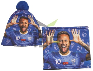 NEYMAR JR czapka i komin ocieplone polarem - komplet