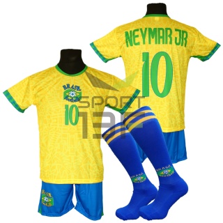 Strój piłkarski dla dzieci NEYMAR JR Brazylia MŚ2026 - komplet sportowy + gratis