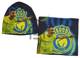 RONALDO Nassr czapka i komin ocieplone polarem - komplet BP