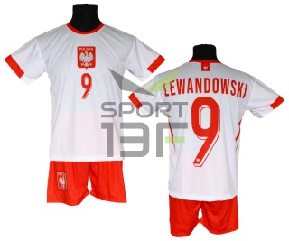 LEWANDOWSKI koszulka + spodenki POLSKA MŚ2026