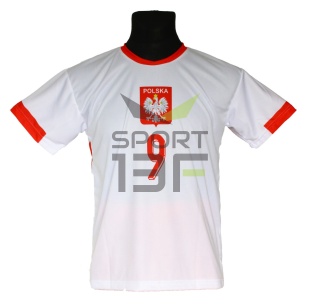 koszulka piłkarska LEWANDOWSKI t-shirt dla dziecka POLSKA MŚ2026 SK