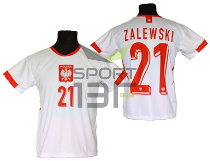 koszulka piłkarska ZALEWSKI t-shirt dla dziecka POLSKA ME24 SK