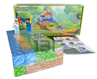 Klocki Magnetyczne My World W2 - Bloki w Stylu Pixel Art 100 el.