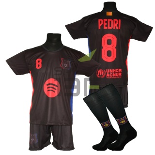 PEDRI komplet sportowy strój piłkarski BARCELONA dla dzieci + dodatki