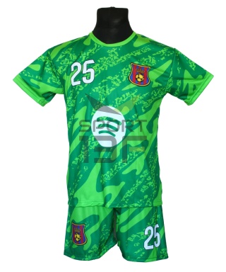 SZCZĘSNY koszulka + spodenki BARCELONA zielony dla dzieci