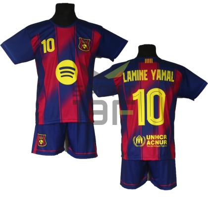 LAMINE YAMAL koszulka + spodenki BARCELONA dla dzieci