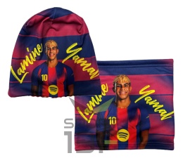 czapka i komin Lamine Yamal bordo