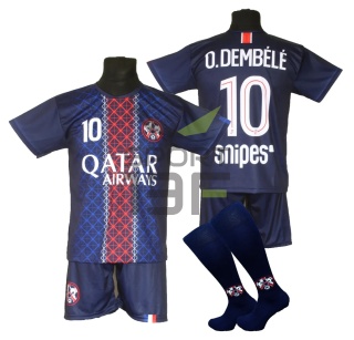 Strój piłkarski dla dzieci DEMBELE PSG - komplet sportowy