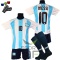 Strój piłkarski dla dzieci MESSI Argentyna - komplet sportowy + gratis