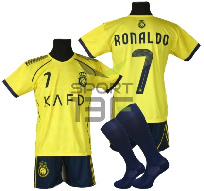Strój piłkarski dla dzieci RONALDO Al-Nassr - komplet sportowy