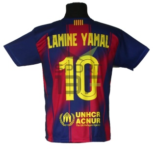 koszulka piłkarska LAMINE YAMAL t-shirt dla dziecka BARCELONA SK