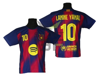 koszulka piłkarska LAMINE YAMAL t-shirt dla dziecka BARCELONA SK