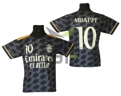 koszulka piłkarska czarna MBAPPE t-shirt dla dziecka Real Madryt SK