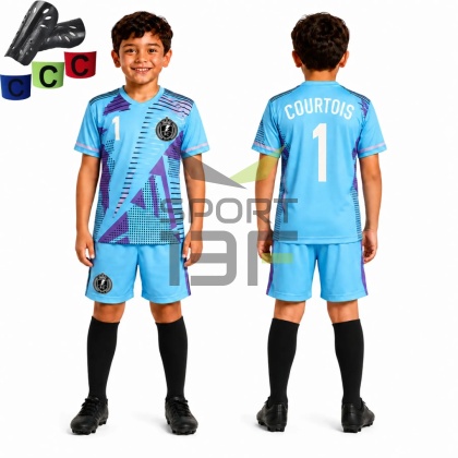 Strój piłkarski dla dzieci COURTOIS Real Madryt - komplet sportowy + gratis