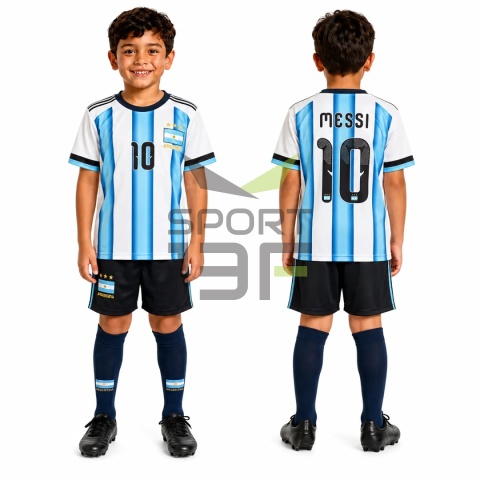 strój Messi Argentyna dla dzieci