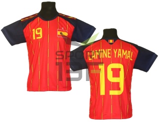 koszulka piłkarska LAMINE YAMAL t-shirt dla dziecka HISZPANIA MŚ2026 SK