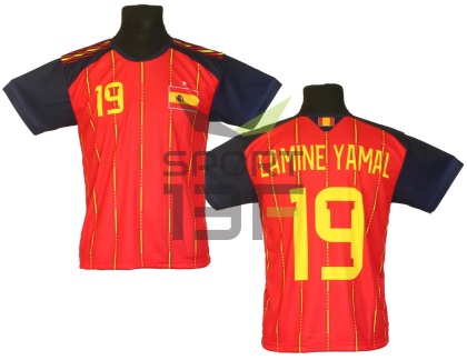 koszulka piłkarska LAMINE YAMAL t-shirt dla dziecka HISZPANIA MŚ2026 SK