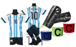 strój piłkarski Messi Argentyna dla dzieci