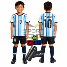 strój piłkarski Messi Argentyna dla dzieci