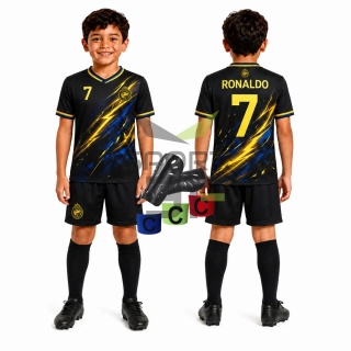 strój piłkarski dla dzieci RONALDO Al-Nassr komplet sportowy + dodatki