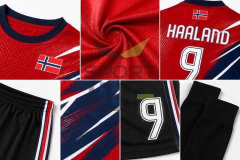 strój piłkarski Norwegia Haaland