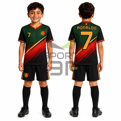 strój piłkarski dla dzieci RONALDO Portugalia komplet sportowy