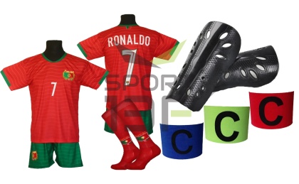 strój piłkarski dla dzieci Ronaldo Portugalia MŚ2026 komplet sportowy + dodatki